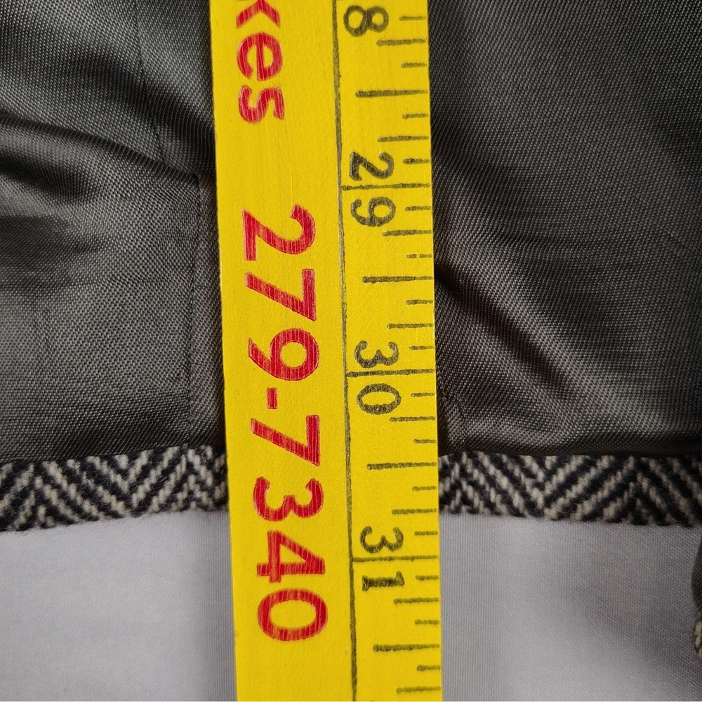 Vintage Gap Blazer Men 44 Gray Herringbone Wool Tweed Sport Coat Made in USA